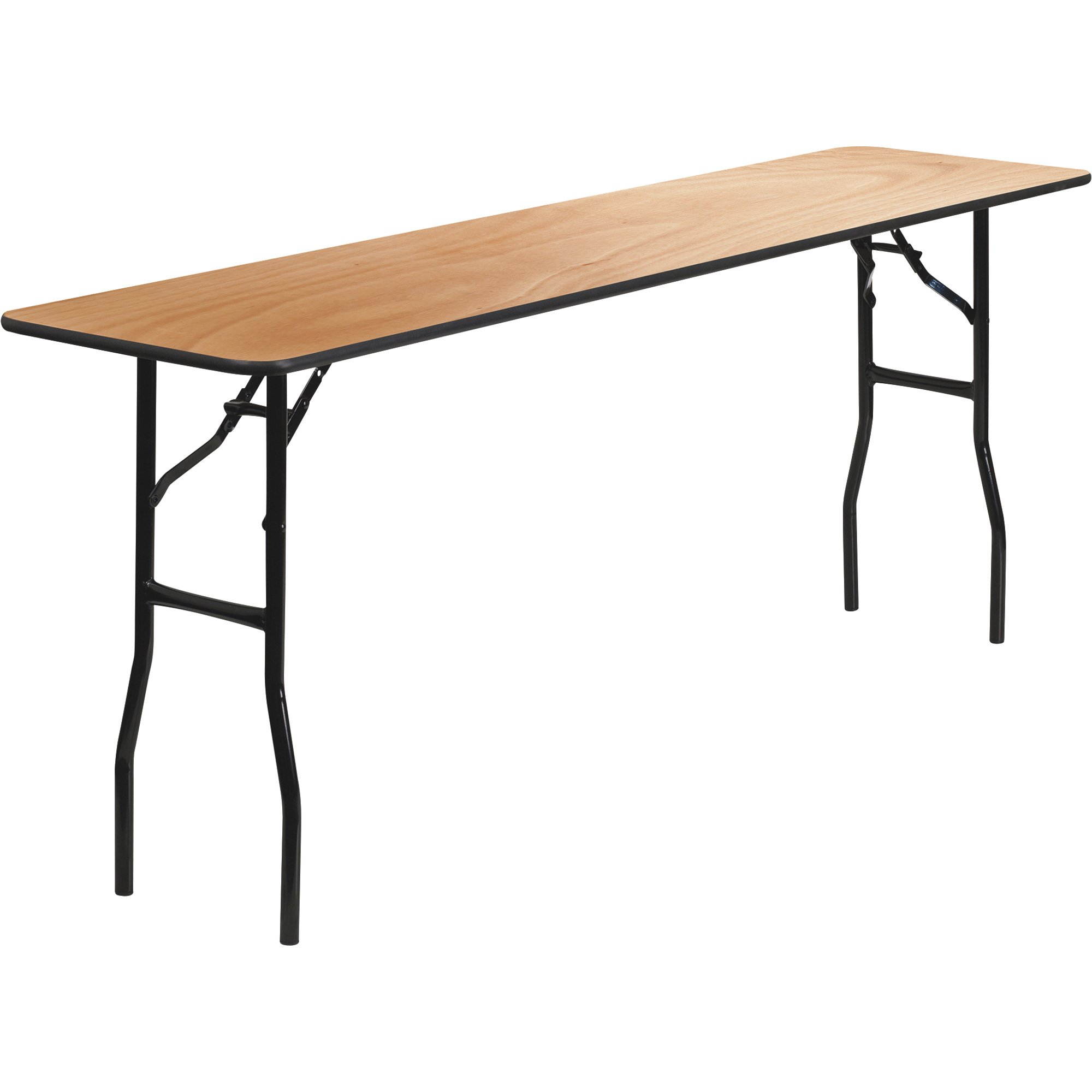 Flash Furniture Rectangular Wood Folding Table — Natural